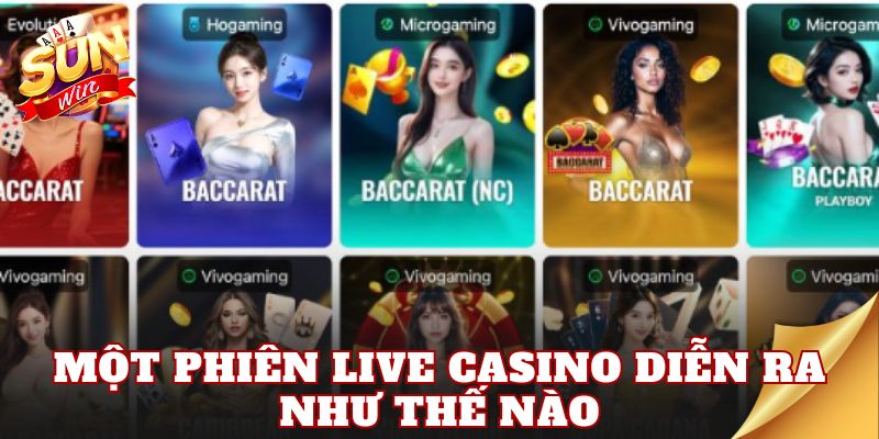 Một phiên live casino diễn ra như thế nào