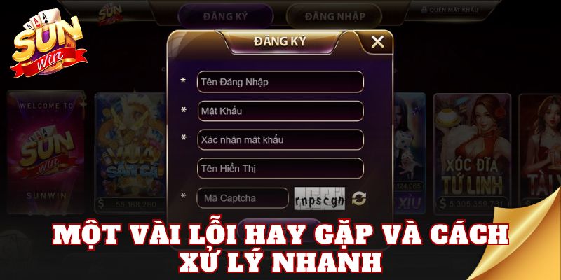 Một vài lỗi hay gặp và cách xử lý nhanh